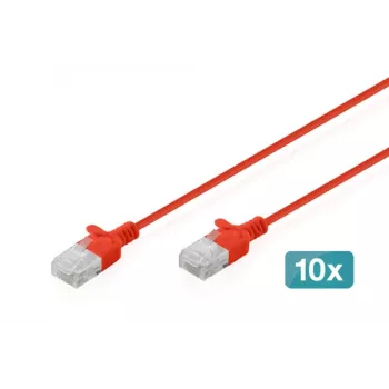 Przewód krosowy Ethernet Digitus DK-1618-010S-R-10, czerwony