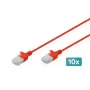 Przewód krosowy Ethernet Digitus DK-1618-010S-R-10, czerwony