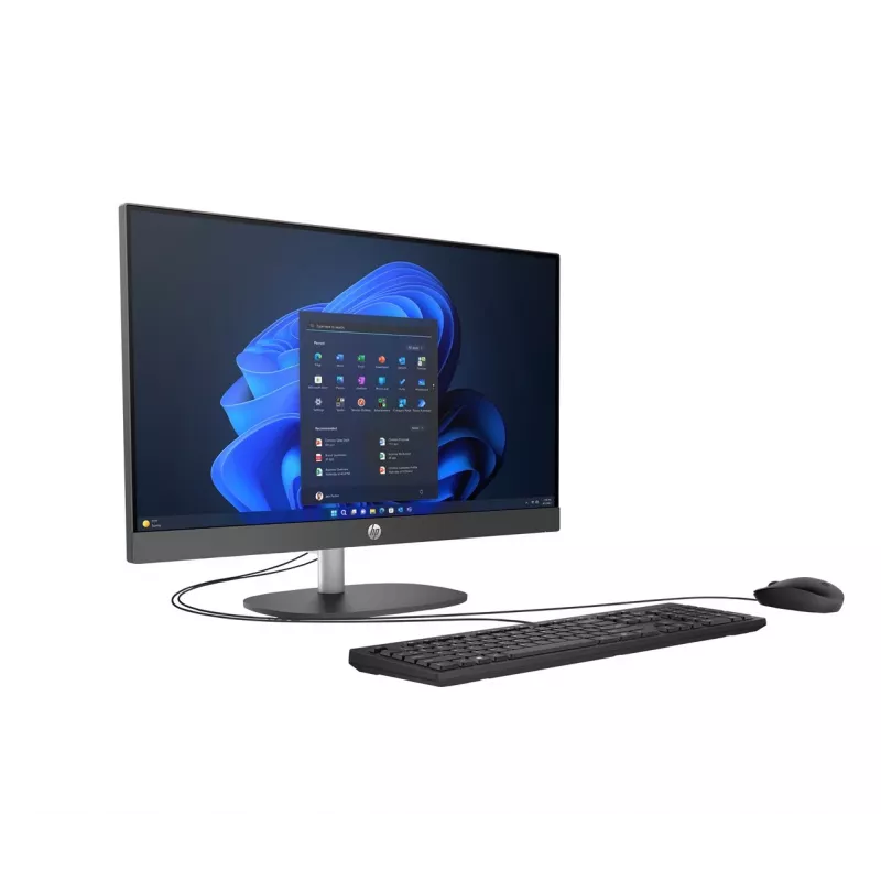 HP ProOne 245 G10 AiO Ryzen 7 77730U 23.8FHD IPS 250nits AG 16GB DDR4 3200 SSD512 Radeon Vega 8 Kb+mysz Cam 5Mpx + IR W11Pro Czarny 3Y OnSite