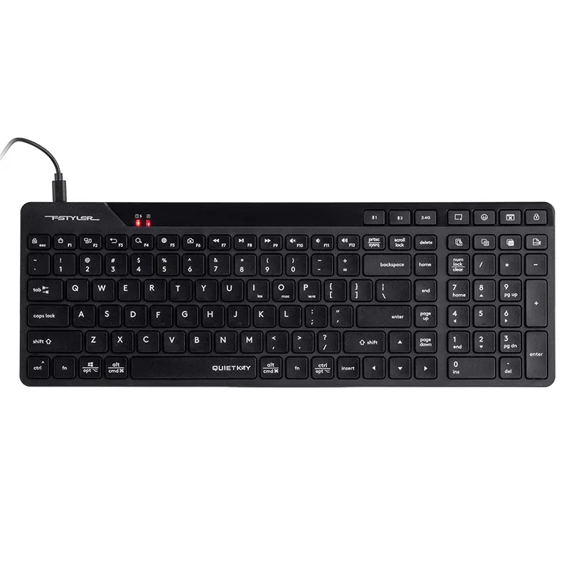A4Tech Fstyler FBK27C bezprzewodowa mechaniczna klawiatura gamingowa, czarna