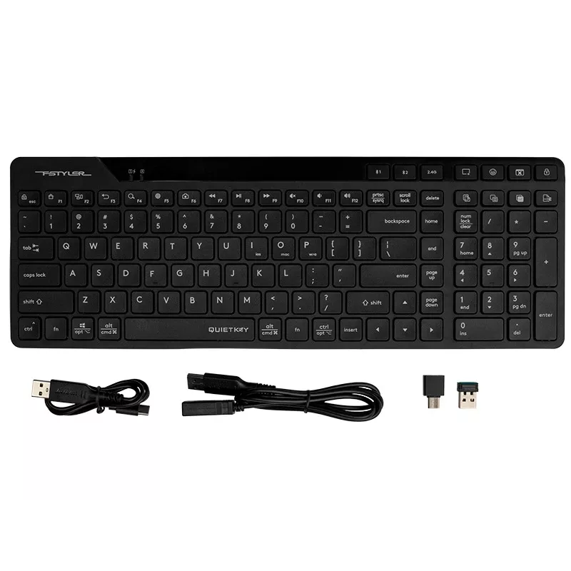 A4Tech Fstyler FBK27C bezprzewodowa mechaniczna klawiatura gamingowa, czarna