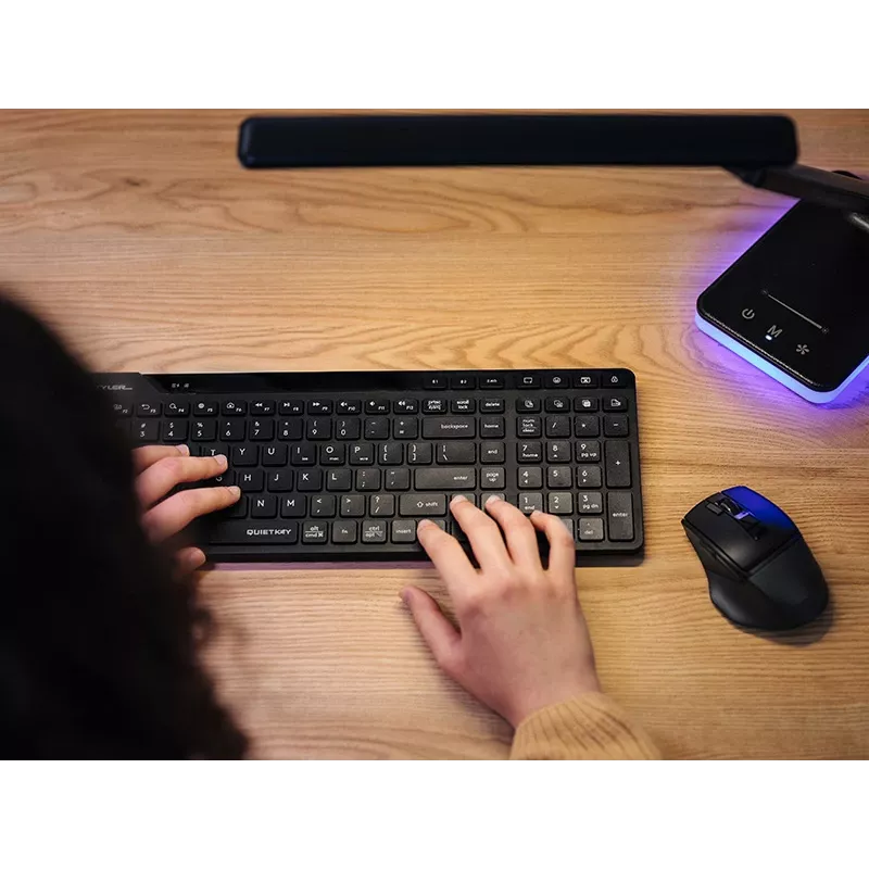 A4Tech Fstyler FBK27C bezprzewodowa mechaniczna klawiatura gamingowa, czarna