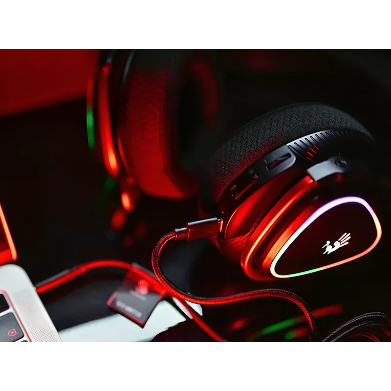 A4Tech 47751 Bloody MR710 RGB Gaming Bezprzewodowy Zestaw Słuchawkowy, Czarny