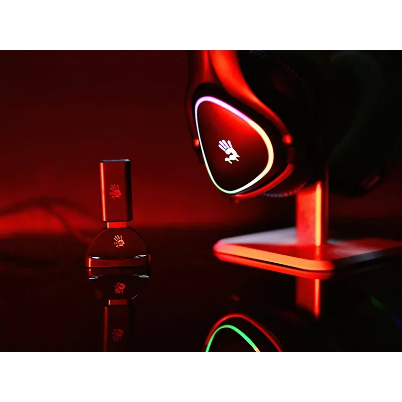 A4Tech 47751 Bloody MR710 RGB Gaming Bezprzewodowy Zestaw Słuchawkowy, Czarny