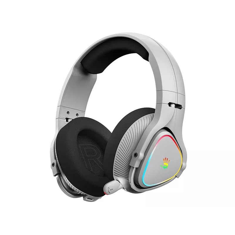 A4Tech 47752 Bloody MR710 RGB Gaming Bezprzewodowy Zestaw Słuchawkowy, Szary