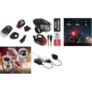 Ansmann Fahrradbeleuchtung Set Zestaw lamp rowerowych (1600-0254)