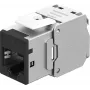 Goobay Keystone-Module RJ45 CAT 6A, STP, cienki, Czarny (77943)