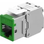 Goobay Keystone-Moduł RJ45 CAT 6A, STP, cienki, Zielony (77945)