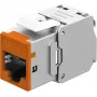 Goobay Keystone-Module RJ45 CAT 6A, STP, cienki, pomarańczowy (77947)