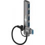 Goobay 2in1 cienki 4-Port USB-Hub, 5 Gbit/s (79149)