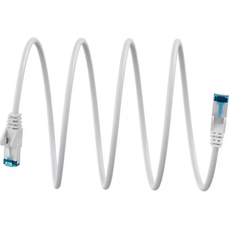 Goobay Ultra-Flexible CAT 6A Patch kabel S/FTP (PiMF), biały (79265)
