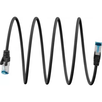 Goobay Ultra-Flexible CAT 6A Patch kabel S/FTP (PiMF), Czarny (79285)