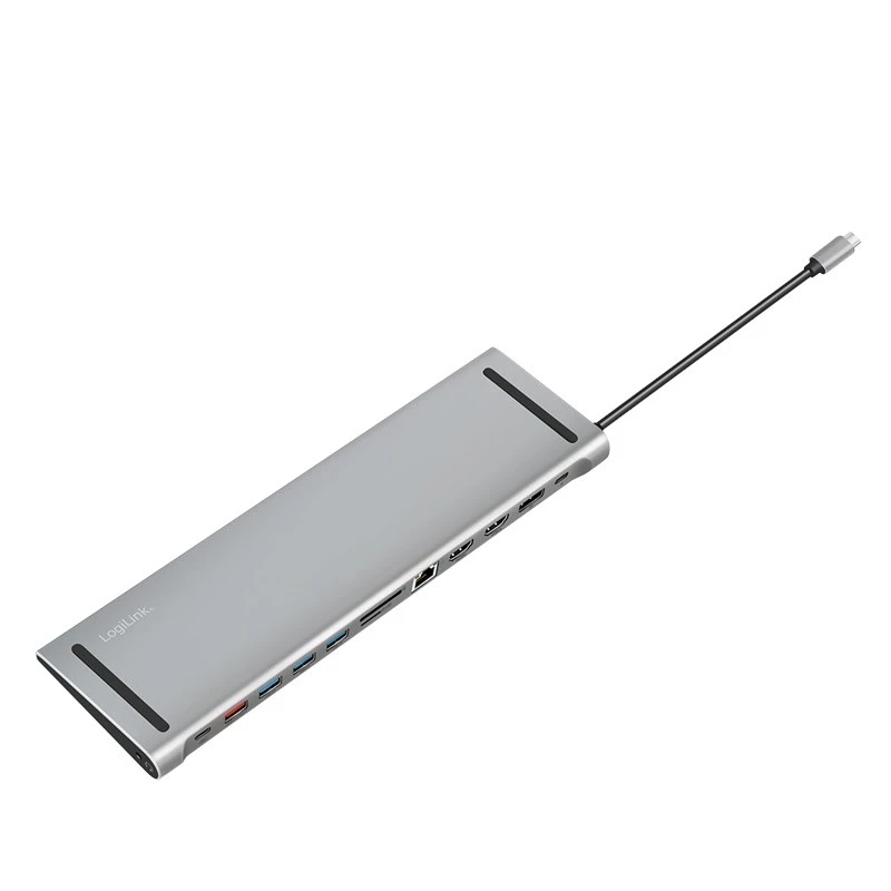 Stacja dokująca USB 3.2 USB-C, 12 portów, PD