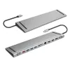 Stacja dokująca USB 3.2 USB-C, 12 portów, PD