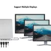 Stacja dokująca USB 3.2 USB-C, 12 portów, PD