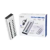Hub USB 3.2 Gen1 10 portów USB-A/C, przełącznik włącz/wyłącz