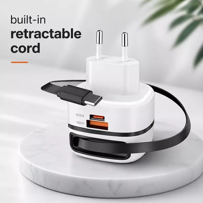 Ładowarka USB C 65W GaN PPS 5V 20V 3A 3.25A