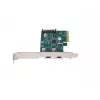 Karta sieciowa PCI Express x1 -> 2x USB-C 3.2 Gen 2x1 z diodą LED, niski profil
