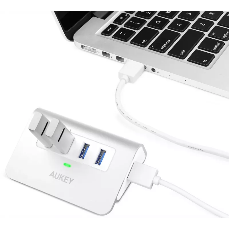 Hub CB-H5 USB aluminiowy | 4xUSB 3.0 | 5 Gb/s