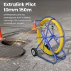 Extralink Pilot pręt do przeciągania kabli 10 mm 150 m włókno szklane FRP, śr. 10 mm, dł. 150 m, żółty