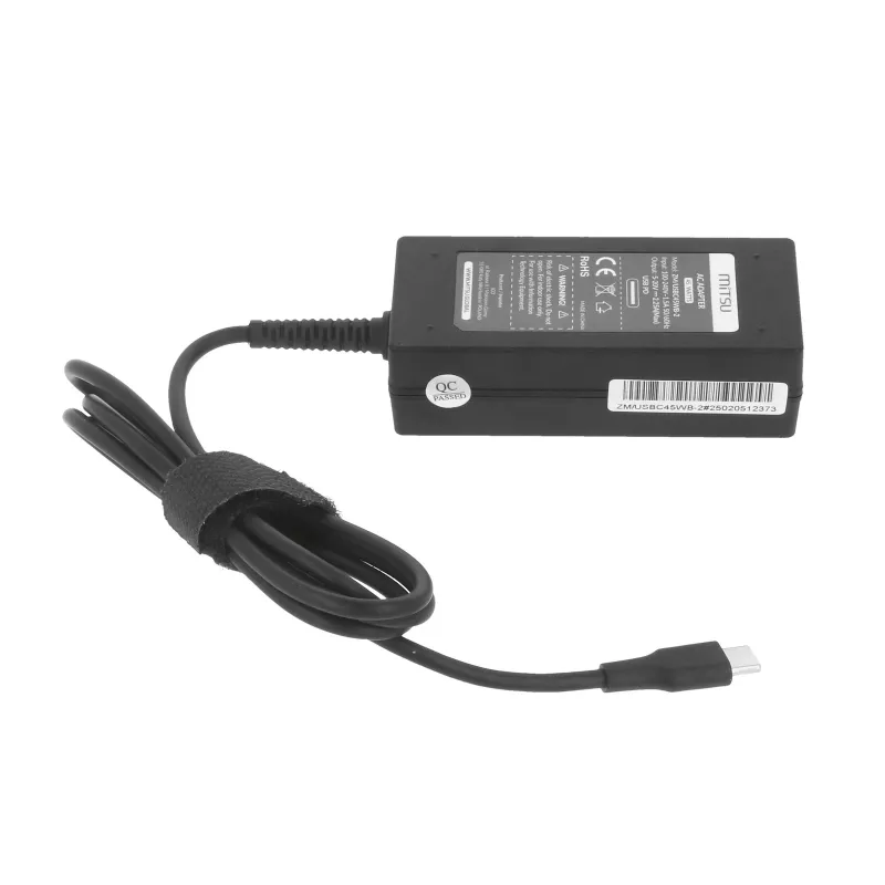 Zasilacz do laptopa 45W USB-C 5V-9V-12V-15V/3A, 20V/2.25A PD