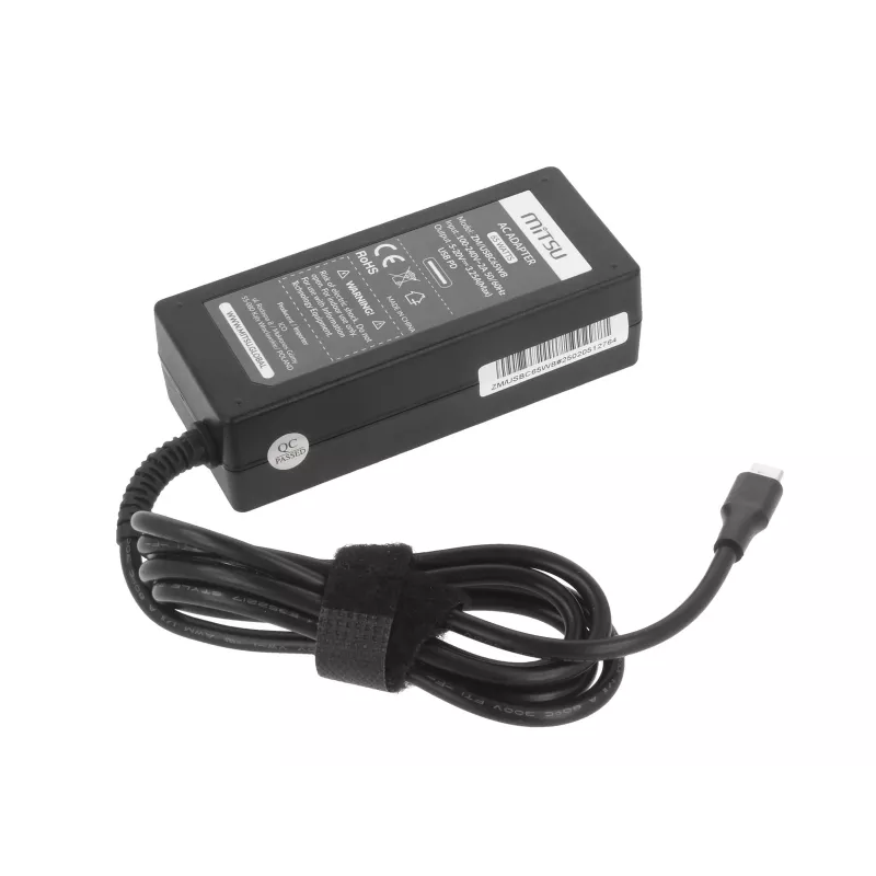 Zasilacz do laptopa 65W USB-C 5V-9V-12V-15V-20V/3A, 20V/3.25A PD