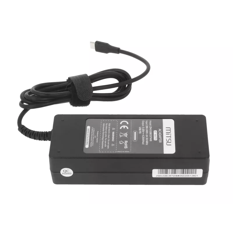 Zasilacz do laptopa 87W USB-C 5V-9V-12V-15V/3A, 20V/3,25A, 20,2V/4,3A PD
