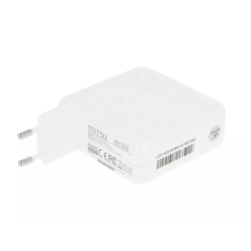 Zasilacz do laptopa 61W USB-C 5V-9V-12V-15V-20V-20.3V/3A PD