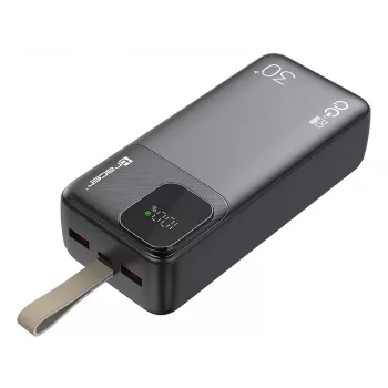 Tracer 47824 Prime-V3 30000mAh QC22.5W+PD20W Power Bank, Czarny