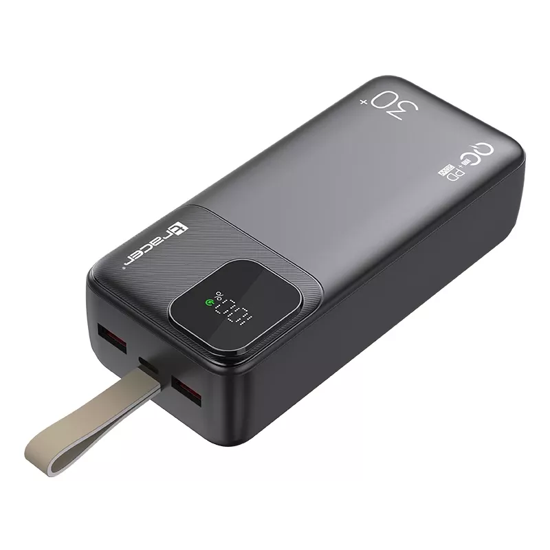 Tracer 47824 Prime-V3 30000mAh QC22.5W+PD20W Power Bank, Czarny