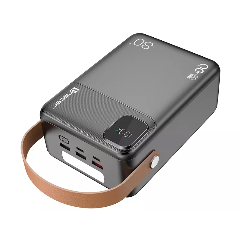 Tracer 47826 Prime-V8 80000mAh QC22.5W+PD20W Power Bank, Czarny