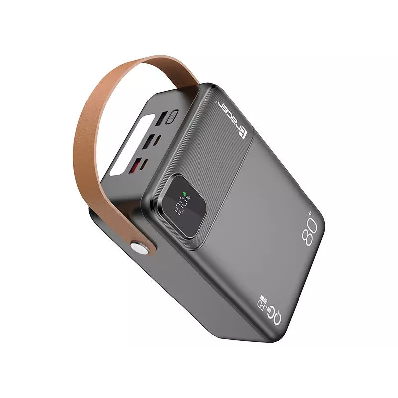 Tracer 47826 Prime-V8 80000mAh QC22.5W+PD20W Power Bank, Czarny