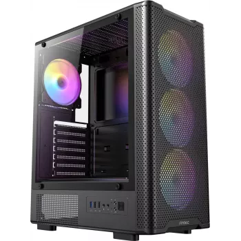 ANTEC VX-310 ARGB ATX, Micro-ATX, ITX Mid Tower Gaming PC Enclosure, czarny (0-761345-10232-2)