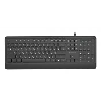 Klawiatura multimedialna USB CYRYLICA/CZARNY KB-MCH-05-CYRL Gembird