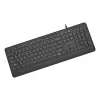 Klawiatura multimedialna USB CYRYLICA/CZARNY KB-MCH-05-CYRL Gembird