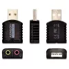 AXAGON ADA-10, adapter mini stereo audio USB 2.0