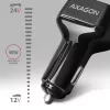AXAGON PWC-PQ38 38W ładowarka samochodowa 2x port USB-A+C