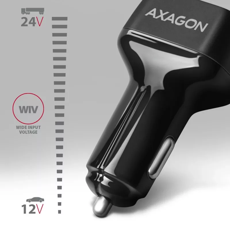 AXAGON PWC-PQ38 38W ładowarka samochodowa 2x port USB-A+C