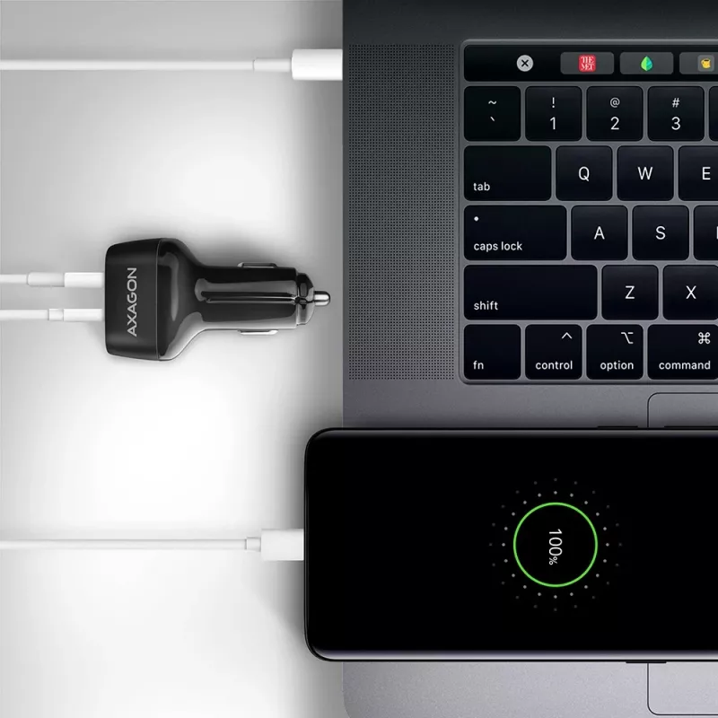 AXAGON PWC-PQ38 38W ładowarka samochodowa 2x port USB-A+C