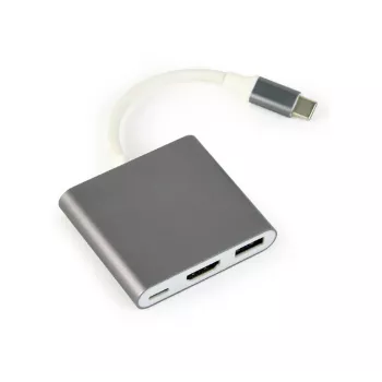 Adapter graficzny USB Gembird A-CM-HDMIF-02-SG 3840 x 2160 pikseli Szary