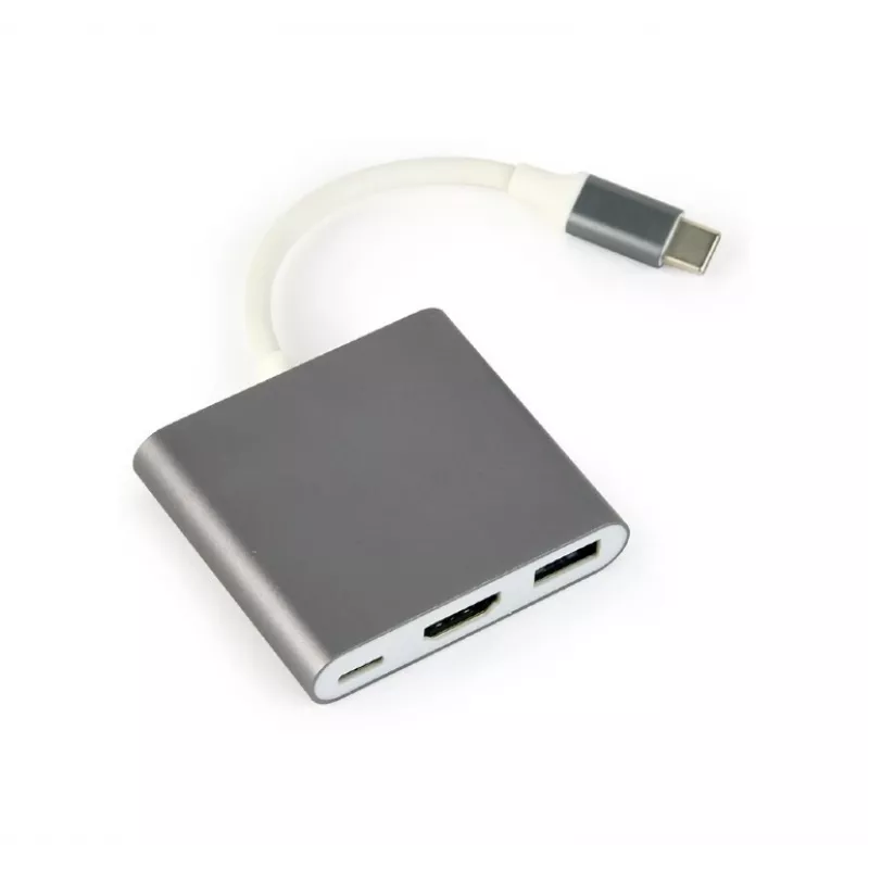 Adapter graficzny USB Gembird A-CM-HDMIF-02-SG 3840 x 2160 pikseli Szary