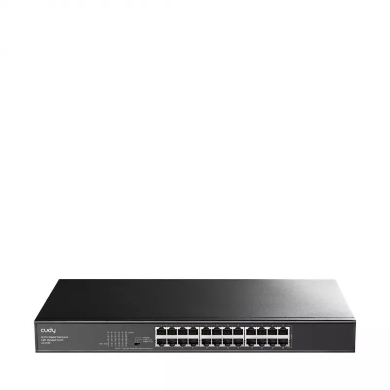 przełącznik sieciowy Cudy GS1024E zarządzalny Gigabit Ethernet (10/100/1000) Czarny