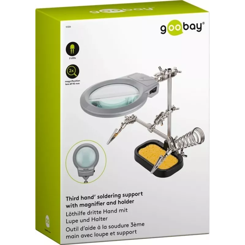 Goobay 51226 akcesoria do stacji/lutownicy 1 szt. Uchwyt z lupą