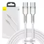 Kabel USB-C do USB-C Baseus Cafule, 100 W, 2 m (biały)