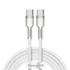 Kabel USB-C do USB-C Baseus Cafule, 100 W, 2 m (biały)