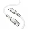 Kabel USB-C do USB-C Baseus Cafule, 100 W, 2 m (biały)