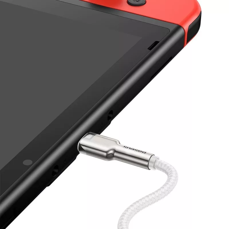 Kabel USB-C do USB-C Baseus Cafule, 100 W, 2 m (biały)
