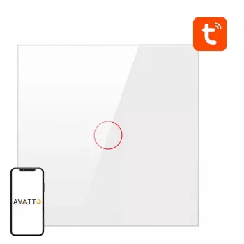 Inteligentny włącznik światła ZigBee Avatto ZTS02-EU-W1 1-drożny TUYA (biały)