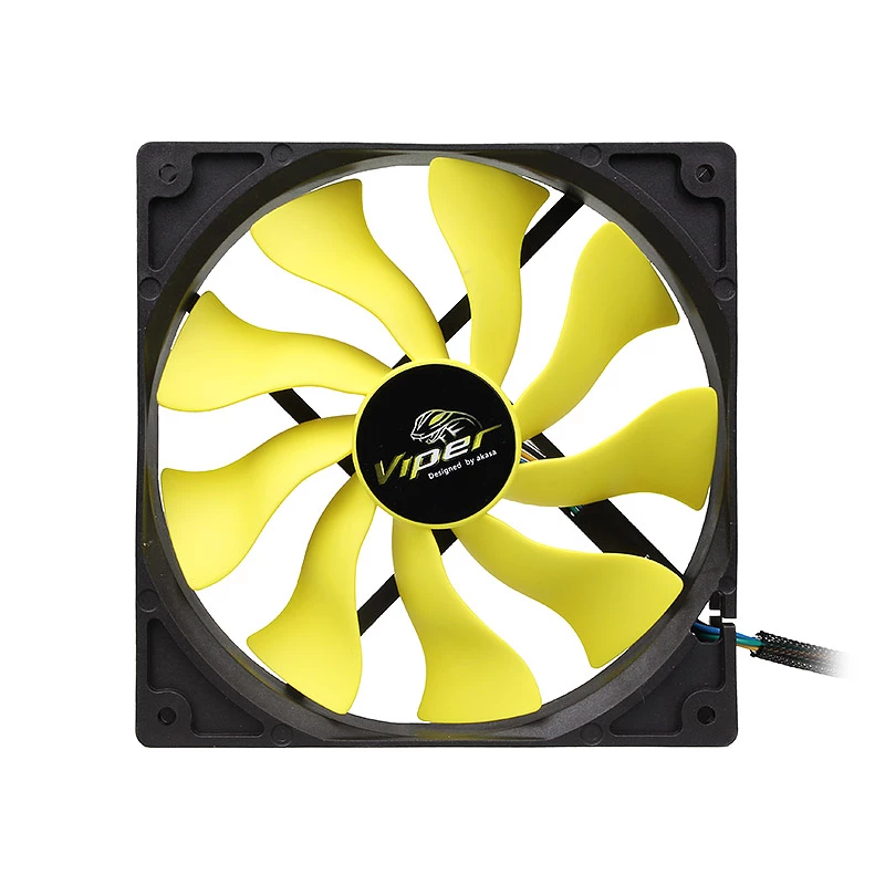 Akasa Viper PWM Fan, żółty - 140 mm