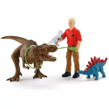 Schleich Dinosaurs 41465 Atak tyranozaura